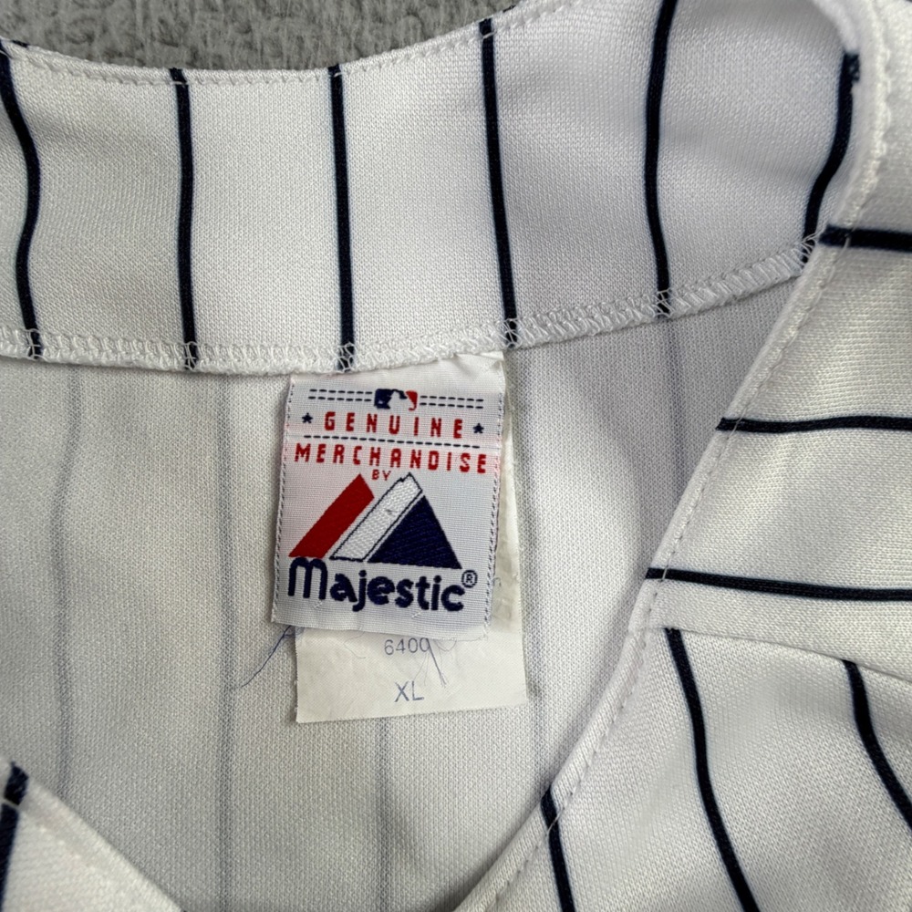 Don Mattingly New York Yankees 23 "Donnie Baseball" Majestic Pinstripe Jersey XL - Picture 4 of 12